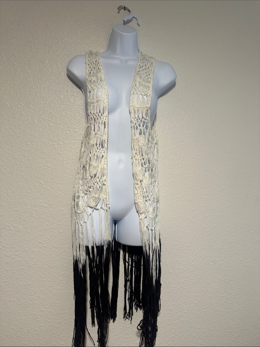 Betsey Johnson Cream Crochet Top